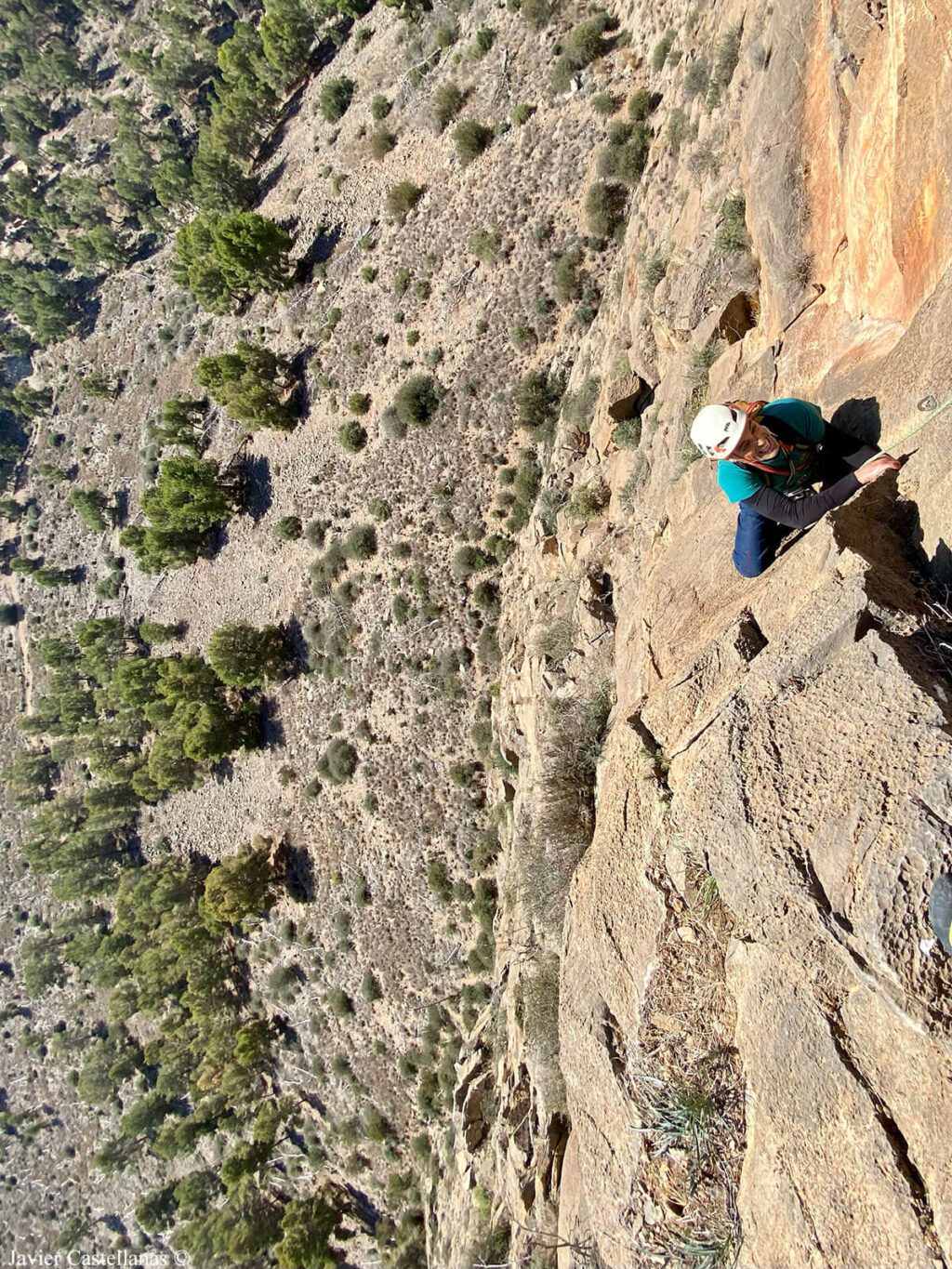 Escalando el primer largo