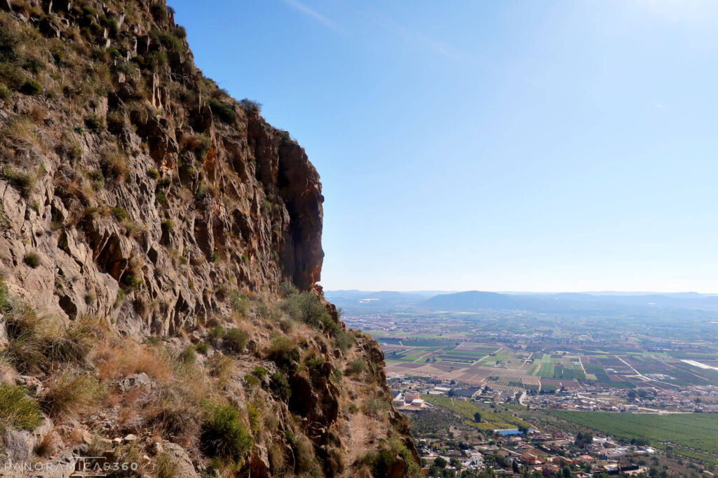 Vira de bajada. Vega Baja del Segura detrás