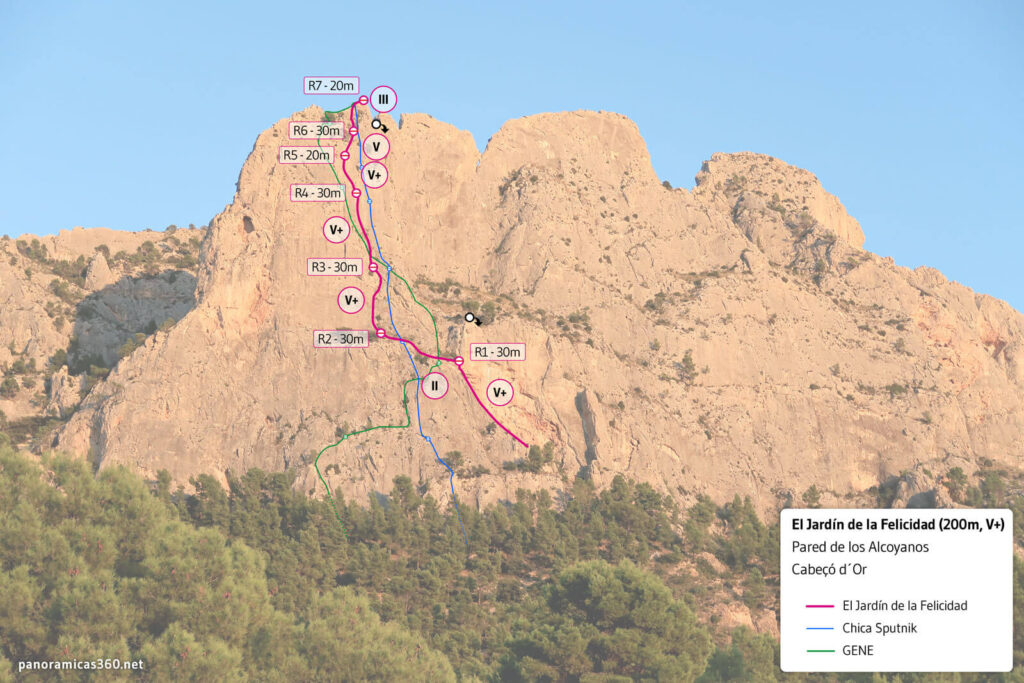 Croquis de El Jardín de la Felicidad en el Paredón de los Alcoyanos