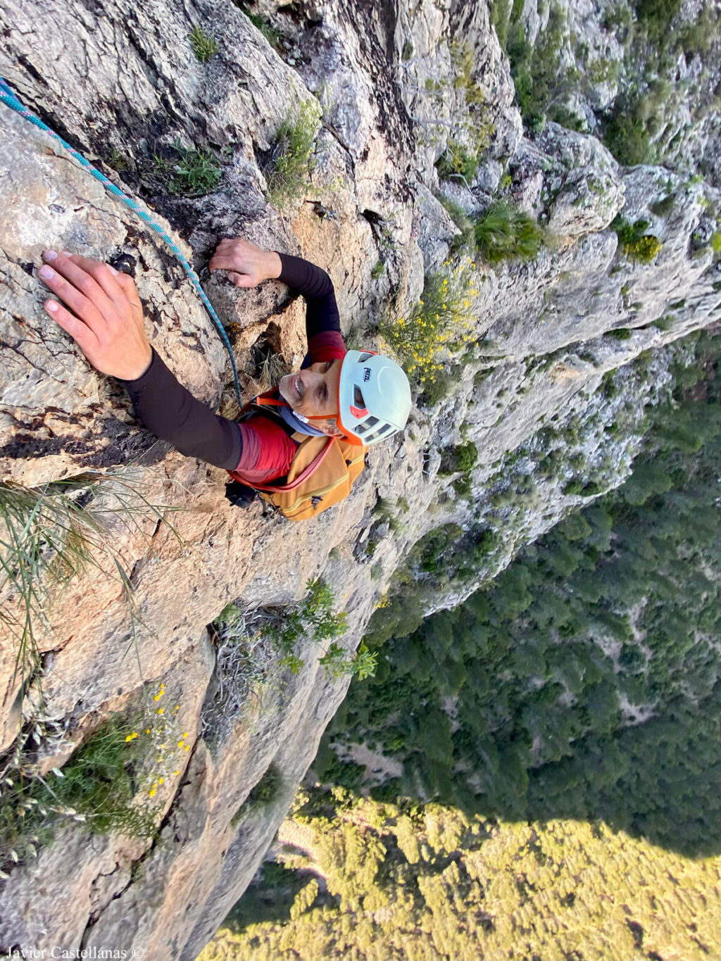 Escalando el tercer largo
