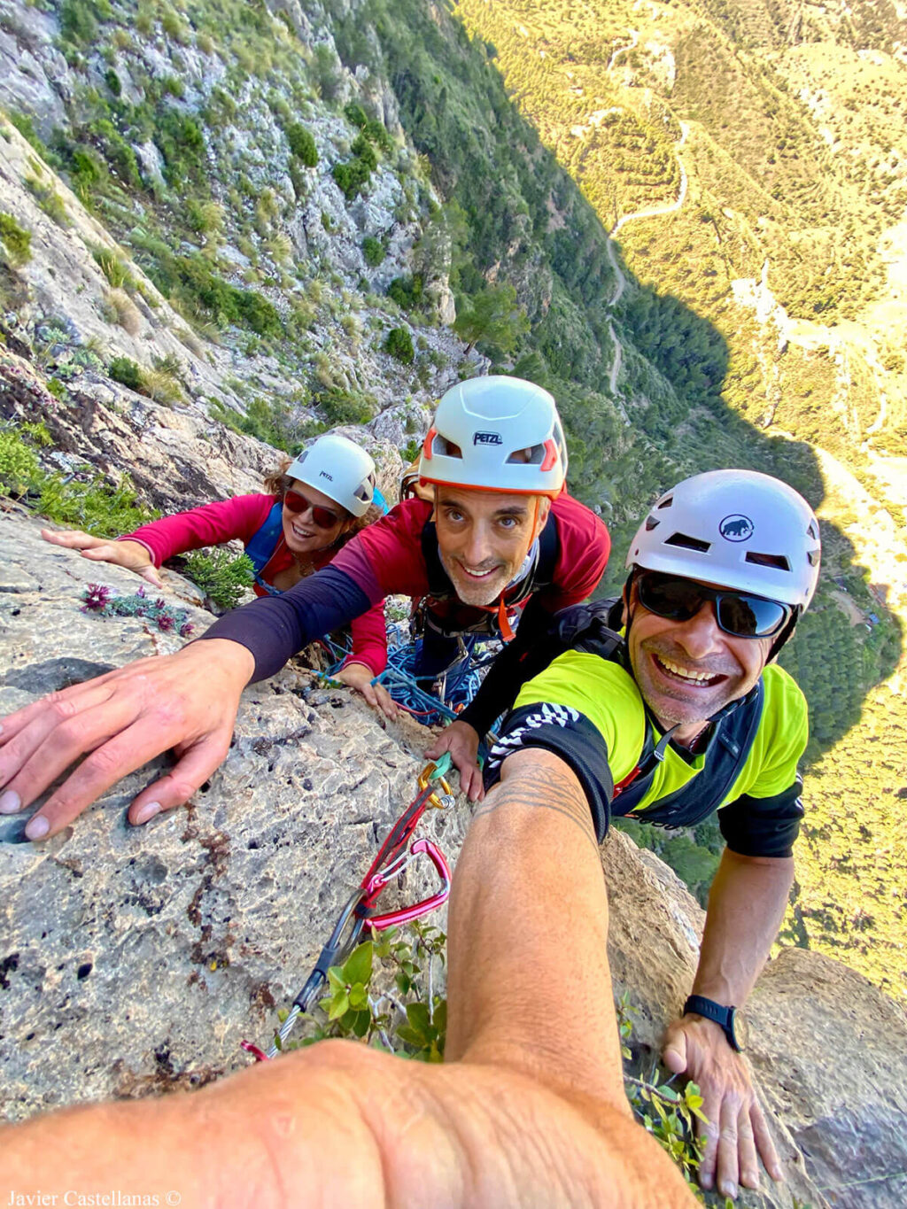 Eva, yo y Javi en la tercera reunión