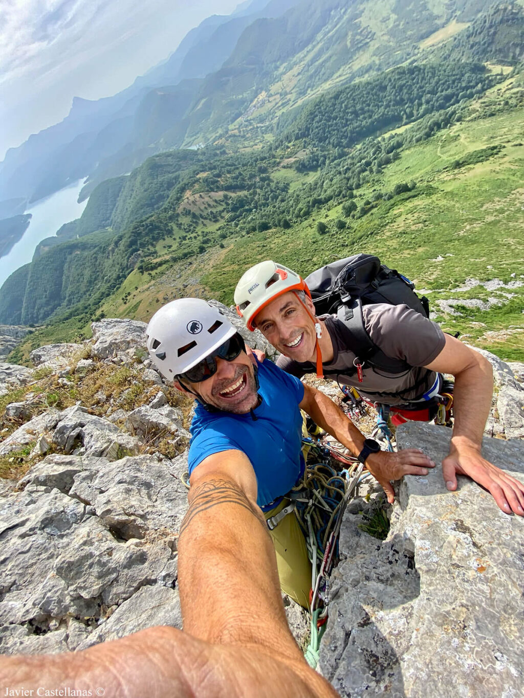 Javi y yo en la segunda reunión