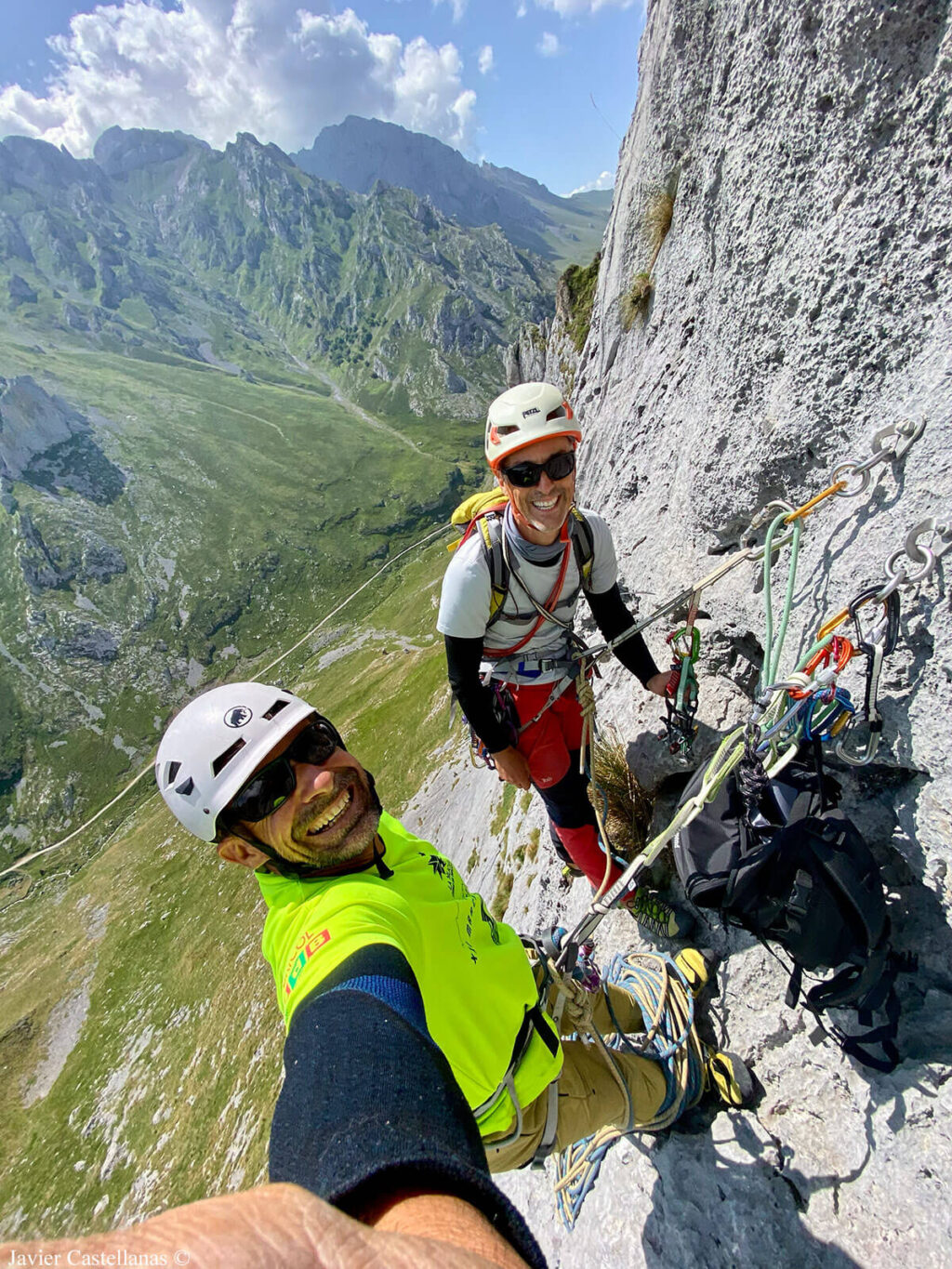 Javi y yo en la tercera reunión