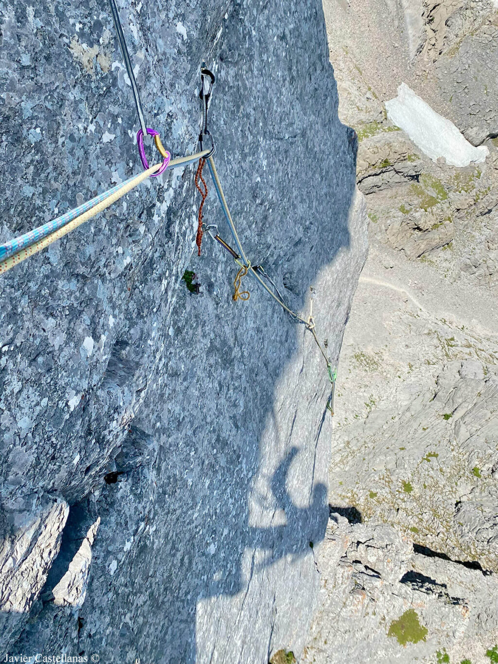 Sombra de Javi en el cuarto largo, el más duro