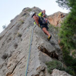 Vía Bong-Bong (140 m, V) en la Pared de las Agujas del Cabeço d'Or