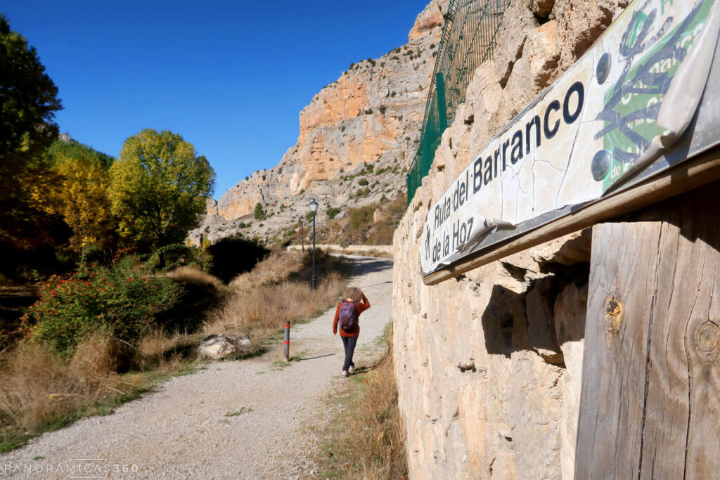 Cris iniciando la ruta